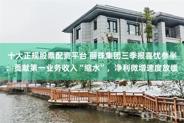 十大正规股票配资平台 丽珠集团三季报喜忧参半：贡献第一业务收入“缩水”，净利微增速度放缓