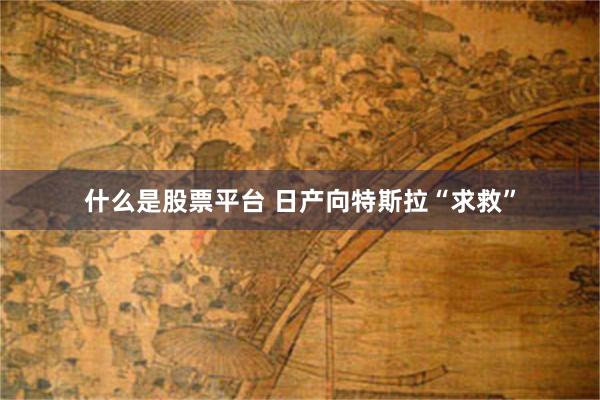 什么是股票平台 日产向特斯拉“求救”
