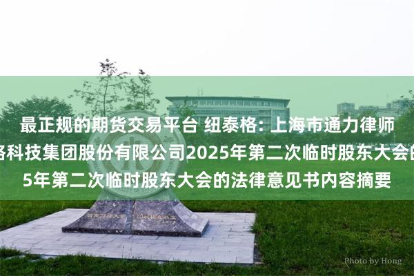 最正规的期货交易平台 纽泰格: 上海市通力律师事务所关于江苏纽泰格科技集团股份有限公司2025年第二次临时股东大会的法律意见书内容摘要